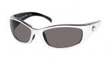 Costa Del Mar Hammerhead Sunglasses White-Black Frame Sunglasses - Blue Mirror / 400G