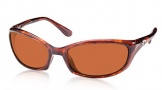 Costa Del Mar Harpoon Sunglasses Shiny Tortoise Frame Sunglasses - Blue Mirror / 400G