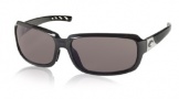 Costa Del Mar Isabela Sunglasses Shiny Black Frame Sunglasses - Gray / 580P