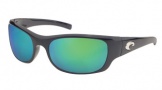 Costa Del Mar Riomar - Shiny Black Frame Sunglasses - Green Mirror Glass/COSTA 400