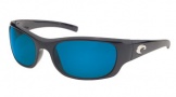 Costa Del Mar Riomar - Shiny Black Frame Sunglasses - Blue Mirror Glass/COSTA 580
