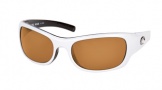 Costa Del Mar Riomar - White-Black Frame Sunglasses - Amber Glass/COSTA 400
