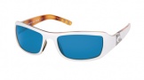 Costa Del Mar Santa Rosa Sunglasses White Tortoise Frame Sunglasses - Blue Mirror Glass/COSTA 400