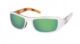 Costa Del Mar Santa Rosa Sunglasses White Tortoise Frame Sunglasses - Green Mirror Glass/COSTA 400