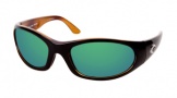 Costa Del Mar Swordfish - Black Tortoise Frame Sunglasses - Green Mirror Glass/COSTA 400