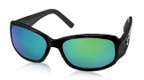 Costa Del Mar Vela Sunglasses Shiny Black Frame Sunglasses - Copper / 580P