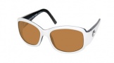 Costa Del Mar Vela Sunglasses White-Black Frame Sunglasses - Amber / 580P