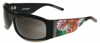 Ed Hardy EHS 007 Alive Aware Sunglasses - Black