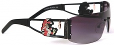 Ed Hardy EHS 026 Rabbit Sunglasses - Black