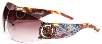 Ed Hardy EHS 030 White Tiger Sunglasses Sunglasses - Tortoise