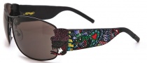 Ed Hardy EHS 034 Crunk Rock Sunglasses - Black