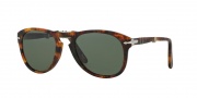 Persol PO0714 Sunglasses Folding Sunglasses - 108/58 Havana / Polarized Green