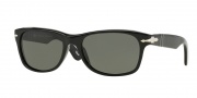 Persol PO 2953S Sunglasses Sunglasses - (95/58) Black / Crystal Green Polarized