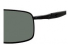 Carrera 505 Sunglasses Sunglasses - 91TP Black Semi Shiny / RC Green Polarized Lens