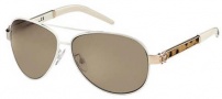 Roberto Cavalli RC499S Sunglasses Sunglasses - O33J Ivory Gold Leopard (Discontinued Color NLA)