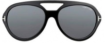 Tom Ford FT0141 Henri Sunglasses Sunglasses - O01A Shiny Black / Smoked Lens