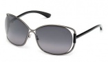 Tom Ford FT0156 Eugenia Sunglasses Sunglasses - O08B Shiny Gunmetal