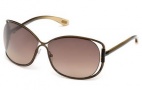 Tom Ford FT0156 Eugenia Sunglasses Sunglasses - O28F Shiny Rose Gold