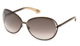 Tom Ford FT0158 Clemence Sunglasses Sunglasses - O36F Shiny Bronze
