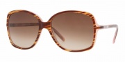 DKNY DY4058 Sunglasses Sunglasses - (342613) Striped Brown-Pink / Brown Gradient
