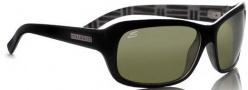 Serengeti Vittoria Sunglasses Sunglasses - 7177 Shiny Black-Black Mosiac / Polarized 555nm