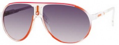 Carrera Champion/C/S Sunglasses Sunglasses - 0KYP White Orange Shaded / JJ Gray Shaded Lens