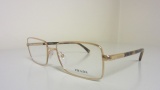 Prada PR 63MV Eyeglasses Eyeglasses - 5AK101 Shiny Gold