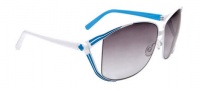 Spy Optic Kaori Sunglasses Sunglasses - White with Blue / Black Fade