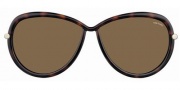Tom Ford FT 0161 Sabrina Sunglasses Sunglasses - O52J Shiny Dark Havana