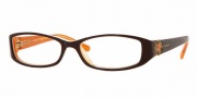 Vogue 2535B Eyeglasses Eyeglasses - 1539  Top Brown/White/Orange
