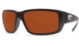 Costa Del Mar Fantail Sunglasses Black Frame Sunglasses - Silver Mirror / 580G