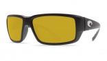 Costa Del Mar Fantail Sunglasses Black Frame Sunglasses - Amber / 580P