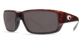 Costa Del Mar Fantail Sunglasses Tortoise Frame Sunglasses - Green Mirror / 580G