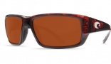 Costa Del Mar Fantail Sunglasses Tortoise Frame Sunglasses - Silver Mirror / 580G
