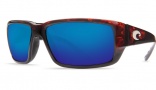 Costa Del Mar Fantail Sunglasses Tortoise Frame Sunglasses - Gray / 580G