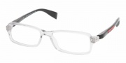Prada PS 04BV Eyeglasses Eyeglasses - AAA1O1 SMOKE CRYSTAL DEMO LENS