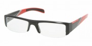 Prada PS 06AV Eyeglasses Eyeglasses - 7OV1O1 BLACK DEMO LENS