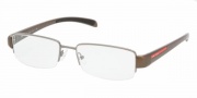 Prada PS 55AV Eyeglasses Eyeglasses - GVU1O1 GUNMETAL DEMO LENS