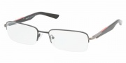 Prada PS 55BV Eyeglasses Eyeglasses - AAG1O1 ASPHALT DEMI SHINY DEMO LEN