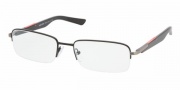 Prada PS 55BV Eyeglasses Eyeglasses - 1BO1O1 MATTE BLACK DEMO LENS