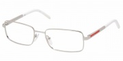 Prada PS 56AV Eyeglasses Eyeglasses - 1BC1O1 SILVER DEMO LENS