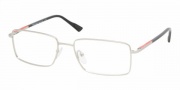 Prada PS 58AV Eyeglasses Eyeglasses - 1AP1O1 SILVER DEMI SHINY DEMO LENS