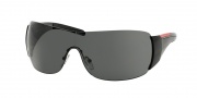 Prada PS 02LS Sunglasses Sunglasses - 1AB1A1 BLACK GRAY