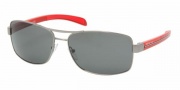 Prada PS 50LS Sunglasses Sunglasses - 1BO3M1 BLACK DEMI SHINY GRAY GRADIENT