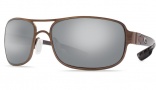 Costa Del Mar Grand Isle Sunglasses - Gold Frame Sunglasses - Silver Mirror Glass / Costa 580