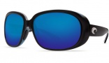 Costa Del Mar Hammock Sunglasses - Black Frame Sunglasses - Amber / 580P