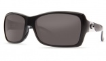 Costa Del Mar Islamorada Sunglasses - Black Frame Sunglasses - Blue Mirror Glass / Costa 580