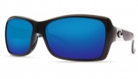 Costa Del Mar Islamorada Sunglasses - Black Frame Sunglasses - Gray Poly. / Costa 580