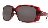 Costa Del Mar Little Harbor Sunglasses - Tortoise Frame Sunglasses - Blue Mirror Glass / Costa 580