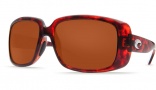 Costa Del Mar Little Harbor Sunglasses - Tortoise Frame Sunglasses - Green Mirror Glass / Costa 580